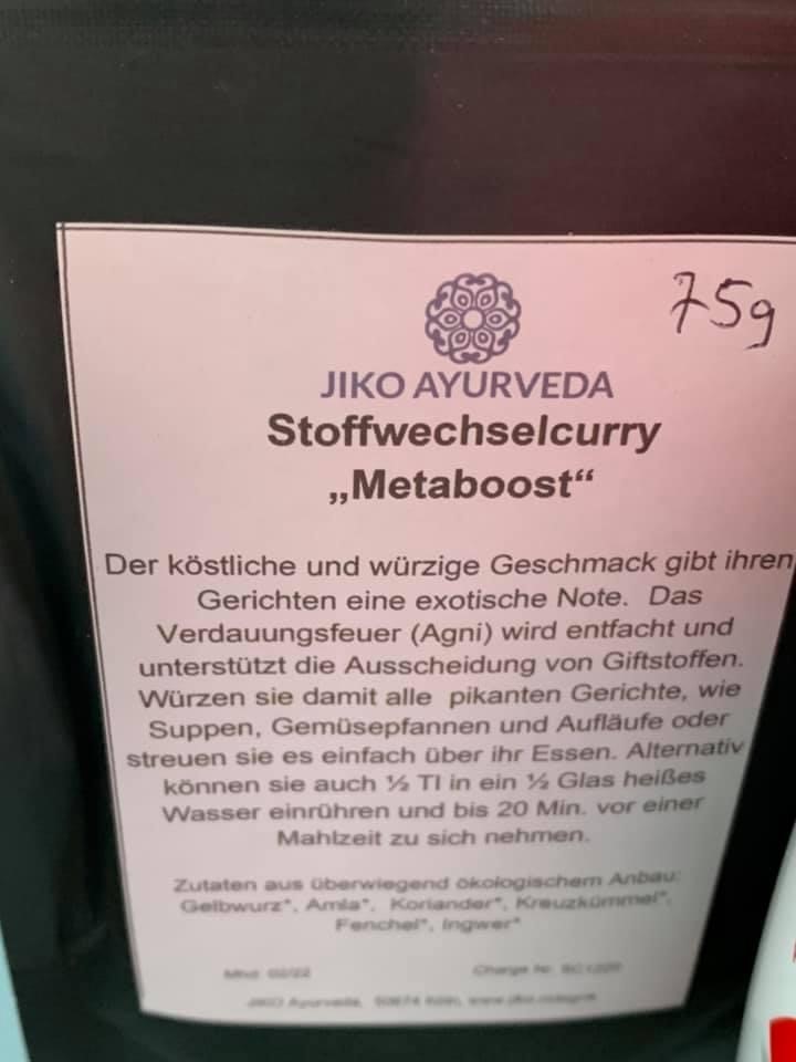 Stoffwechselcurry "Metaboost"​